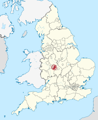 Map of Birmingham in England