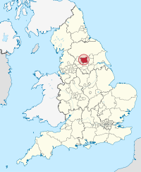 Map of Leeds in England