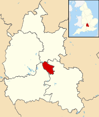 Map of Oxford in Oxfordshire, England