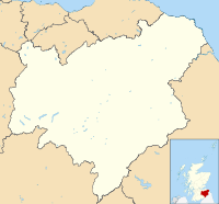 Map of the Scottish Borders