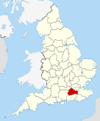 Map of Surrey