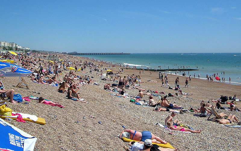 Brighton Central Beach, East Sussex, England